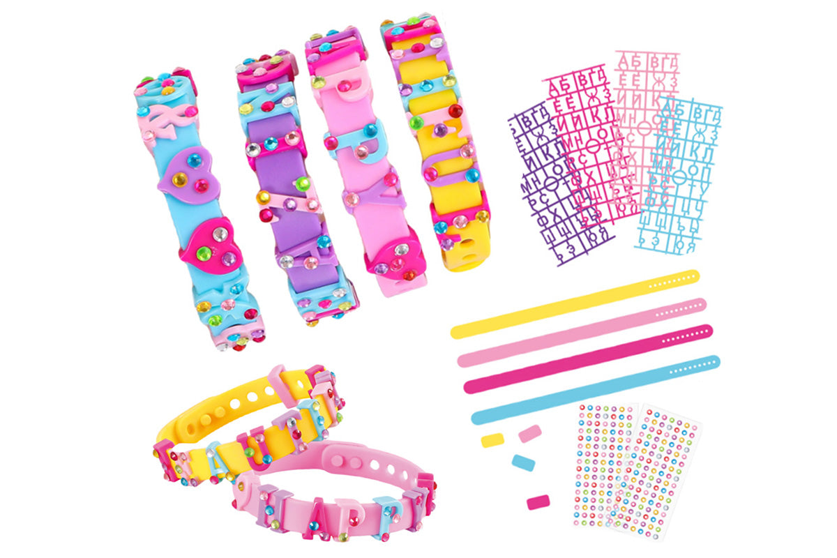 DIY Friendship Bracelet Kit Cool Maker Bracelet Maker with Charm and Stickers