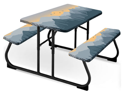 Picnic Table Cover with Bench Covers Camping Tablecloth Camping Essentials