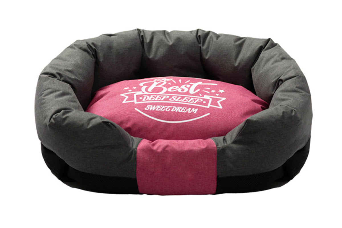 Waterproof Pet Bed Removable Washable Cat Dog Bed for Small and Medium Pets - Black