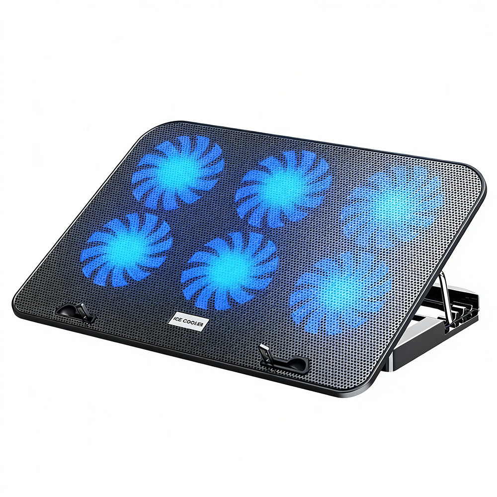 Laptop Cooling Pad 6 Fans Gaming Laptop Cooler with Adjustable Stand