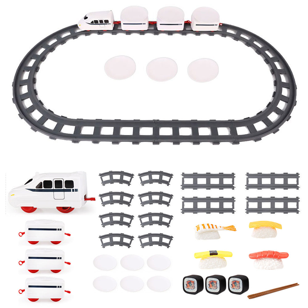Conveyor Belt Rotating Sushi Toy Electric Revolving Sushi Train Set