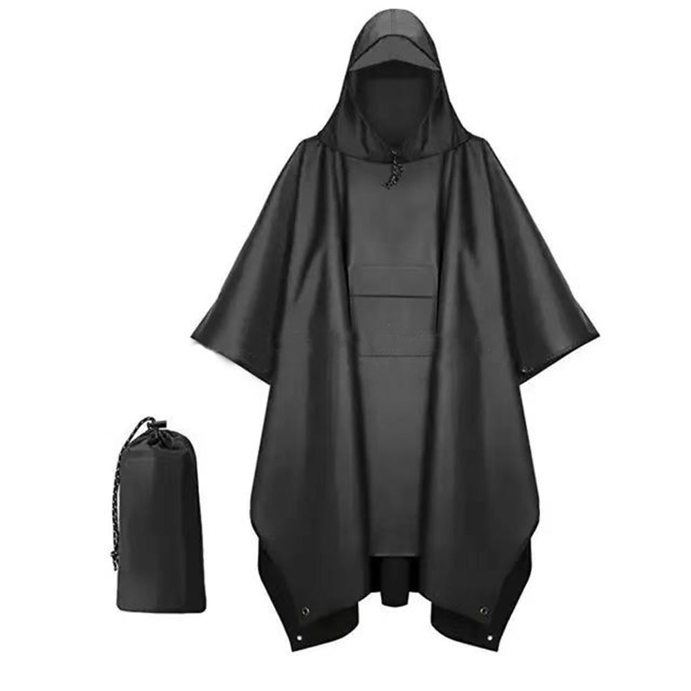 3 in 1 Portable Rain Poncho Waterproof Lightweight Emergency Raincoat with Pocket