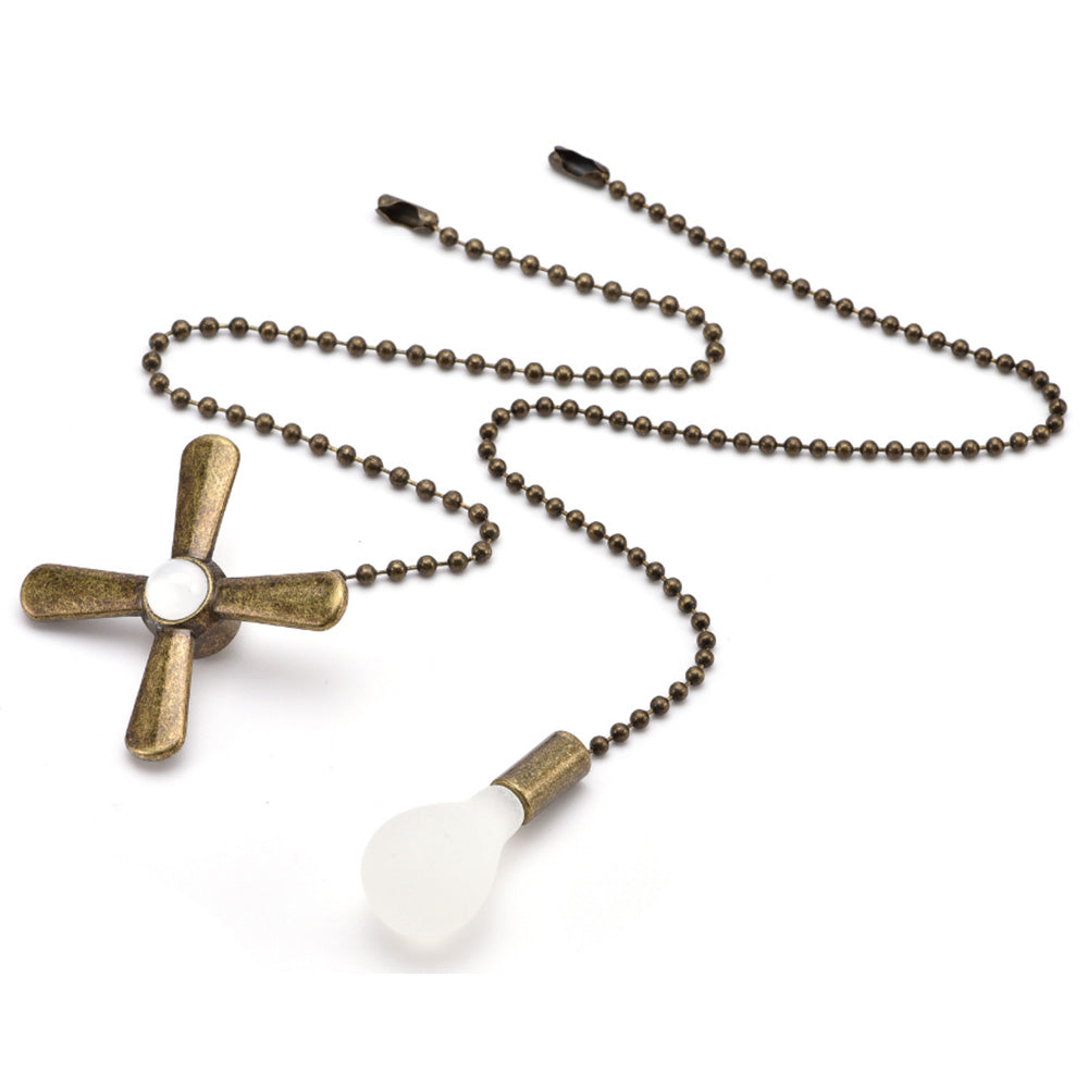 Ceiling Fan Light Bulb Pull Chain Beaded Ball Extension Connector Decor