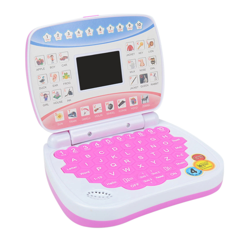 Pretend Laptop Toy with Music for Bilingual Learning Above 4 Years