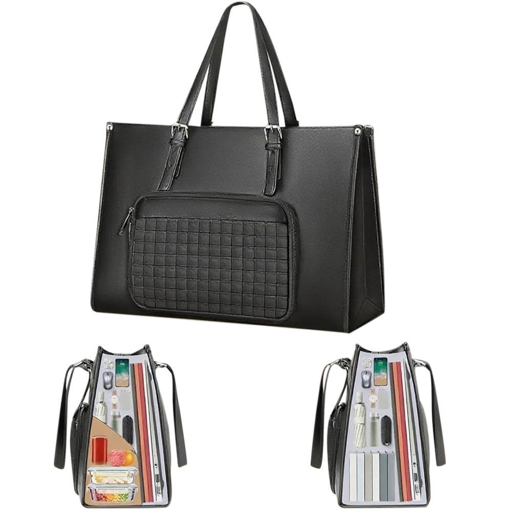 Lunch Tote Bag Large Capacity Tote with Insulated Lunch Compartment