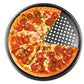 Pizza Pan Non Stick Crisper Tray Carbon Steel Round Oven Bakeware with Holes 24-32cm