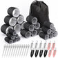 Self Grip Hair Rollers with Clips Set of 24