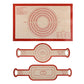 Thick Silicone Pastry Mat Non Stick Baking Dough Mat for Kitchen