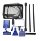 2Pcs 8 Layers Aquarium Filter with 6 in 1 Extendable Aquarium Cleaning Tool Kit