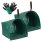 2-Pack 270L Garden Waste Bags - Semi-Circular Outdoor Leaf Collector with Handles