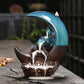 Moon Backflow Incense Holder Ceramic Waterfall Incense Burner For Home Decoration