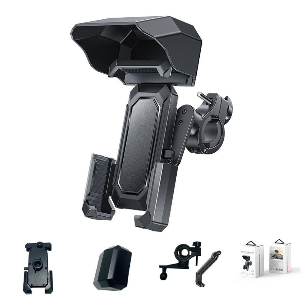 Bike Phone Holder with Detachable Sun Rain Cover for Motorcycle Bicycle