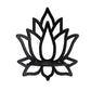 Wooden Wall Corner Shelf-Lotus