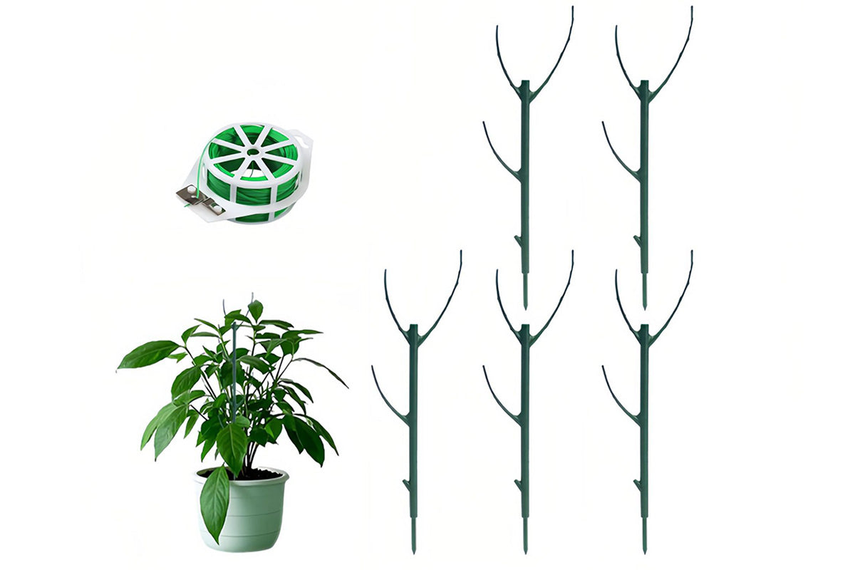 5Pcs Stackable Plant Support Stakes for Indoor Outdoor Climbing Potted Plants