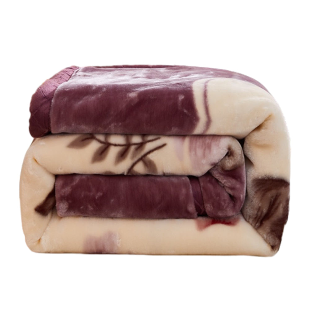 Double Layer Winter Warm Soft Raschel Blanket