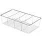 3Pcs Food Storage Organizer Bins Divided 4Parts Kitchen Pantry Fridge Organizers