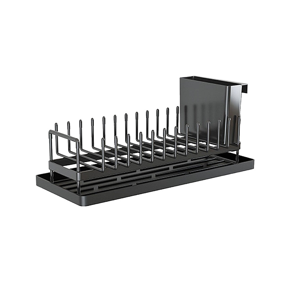 Dish Drying Storage Rack with Water Tray for Kitchen Counter