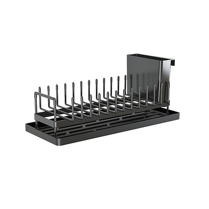 Dish Drying Storage Rack with Water Tray for Kitchen Counter