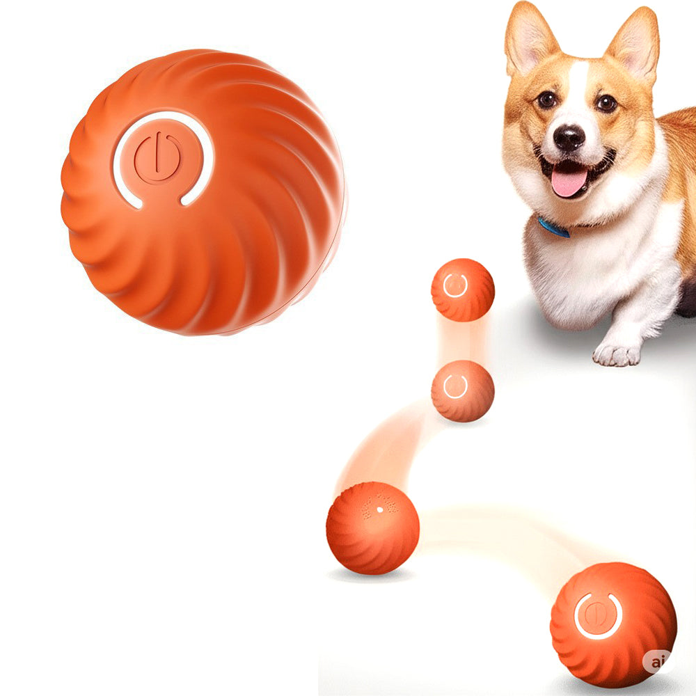 Interactive 56mm Smart Dog Toy Ball Automatic Moving USB Rechargeable Pet Ball