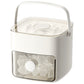 Portable 48 Grids Ice Cube Tray Mould with Lid and Storage Box Scoop Tong Set