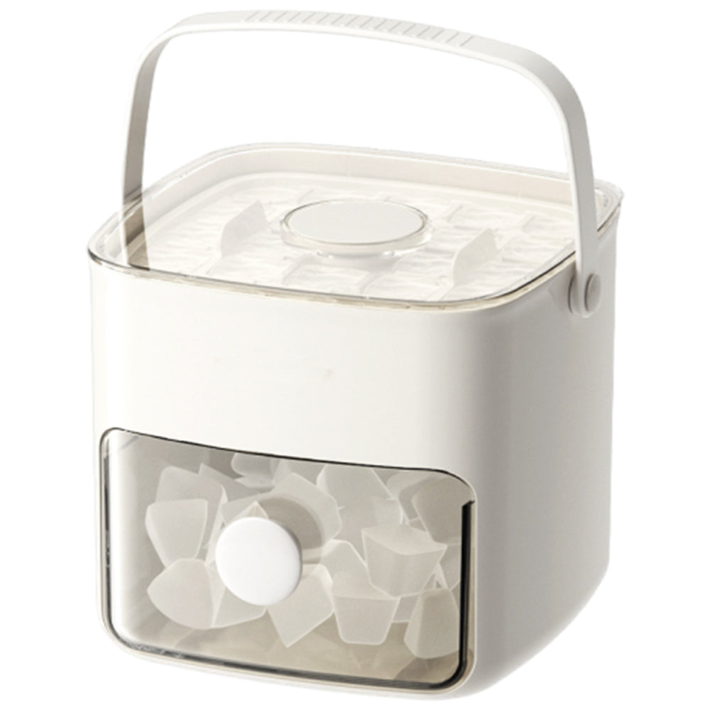 Portable 48 Grids Ice Cube Tray Mould with Lid and Storage Box Scoop Tong Set
