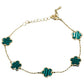 Elegant Clover Charm Bracelet Double Side Stainless Steel Tarnish-Free Bracelet
