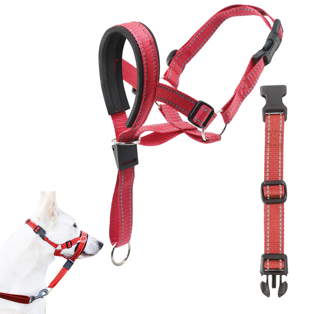 Adjustable Dog Head Halter Collar for Long-Snout Dogs