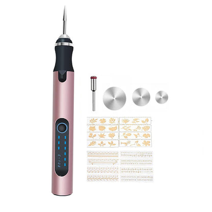 Engraving Pen Kit Cordless Engraver Wood Stone Electric Rechargeable