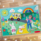 Ms. Rachel-Inspired Wooden Song Peg Puzzle Toy