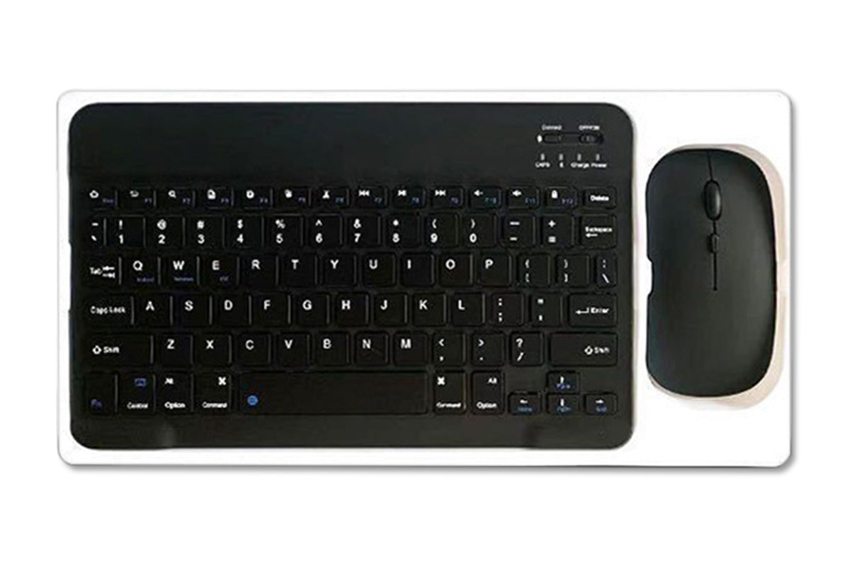 Ultra Slim Portable Wireless Bluetooth Keyboard Mouse Combo for Tablet Laptop