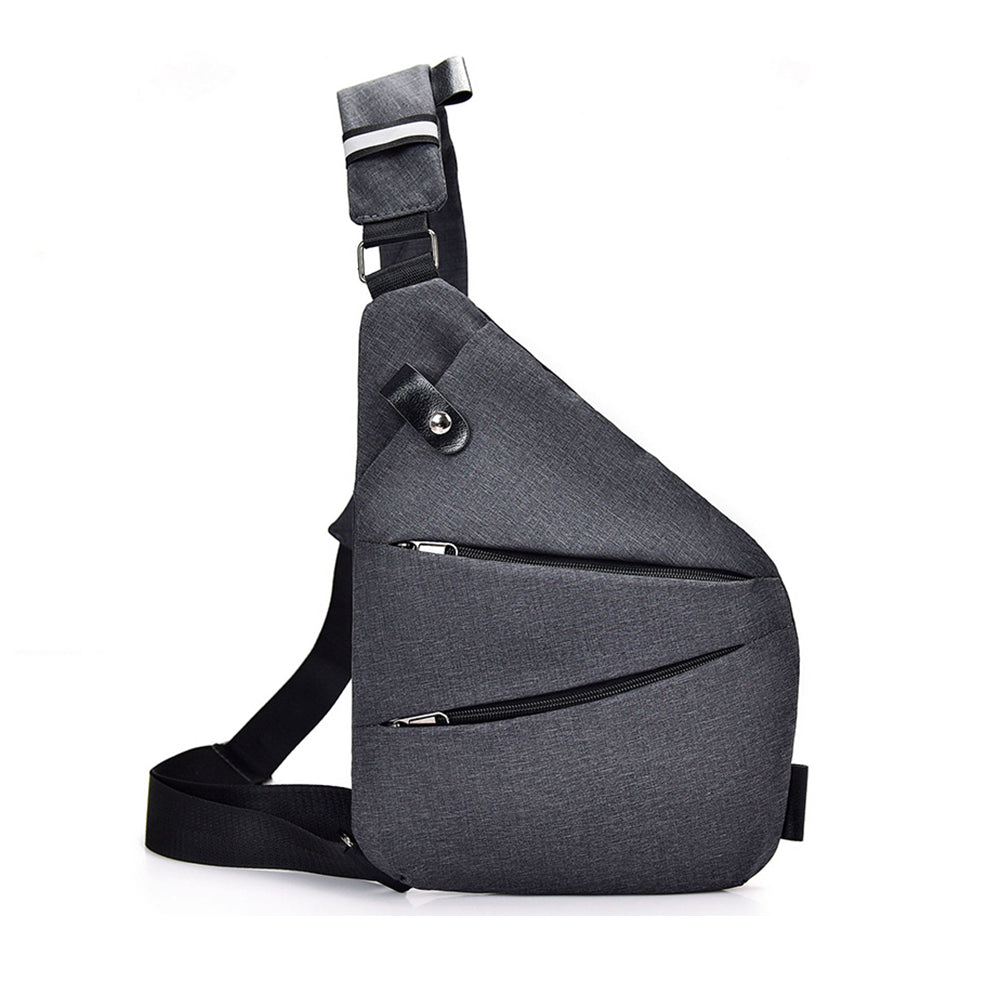 Anti-Theft Sling Men's Sling Crossbody Bag Chest Shoulder Back-Left