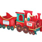 Santa Gift Train Christmas Cardboard Gift Box Present Holder Home Decoration