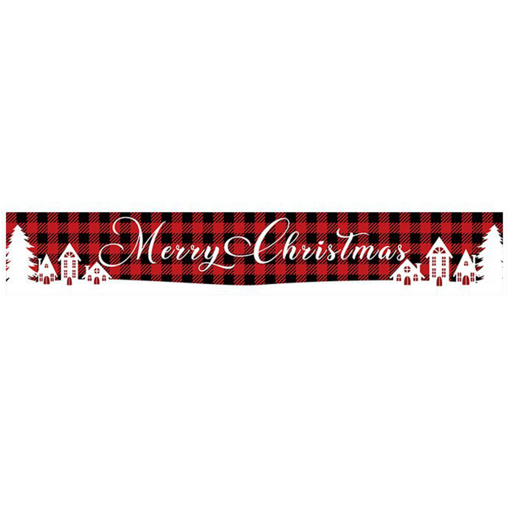 Merry Christmas Xmas Outdoor Banner Flag Pulling Santa Claus Hanging Decoration