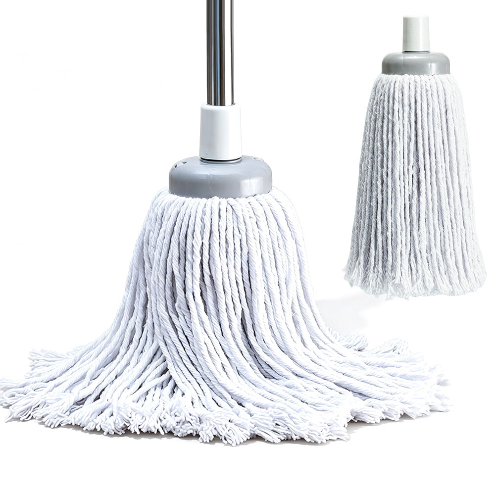 Cotton Mop with Stainless Steel Handle and Refill Head for Floor Cleaning