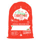 2Pcs Christmas Gift Canvas Bags Santa Sacks Drawstring Christmas Bags