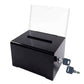 Lockable Suggestion Box with Keys Desktop Collection Box for Voting Donations Suggestions