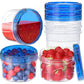 6PCS 500ml Food Storage Containers Microwave and Freezer Safe Reusable Meal Prep Boxes
