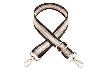 Adjustable Canvas Bag Strap with Metal Buckle for Crossbody Bag