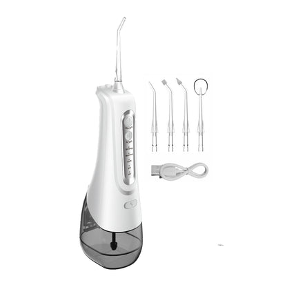 Cordless Electric Oral Teeth Cleaning Water Flosser with 6 Jet Tips