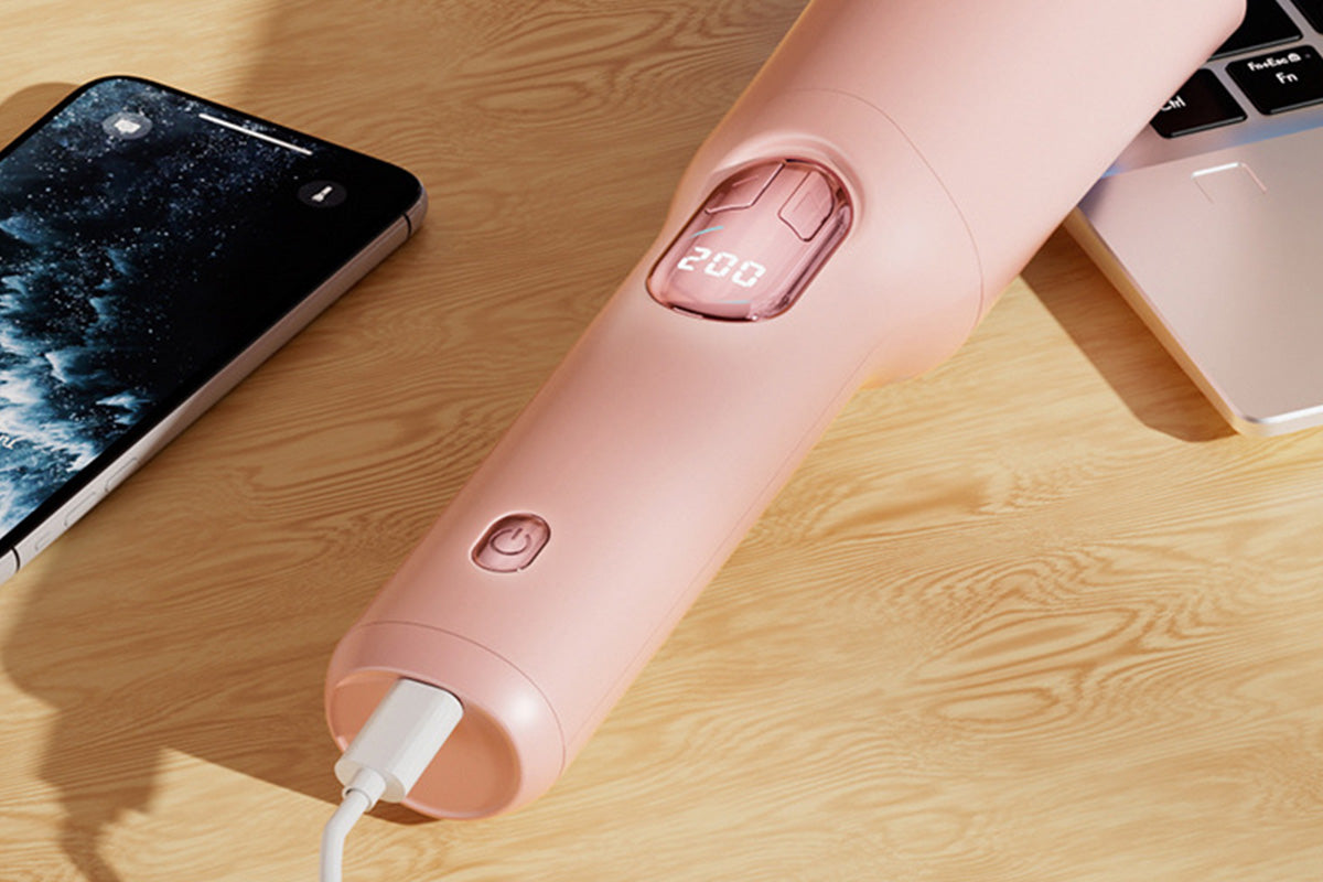 Automatic Curling Iron with 3 Temperatures Curling Iron 2-Way Rotation for Hair Styling