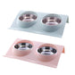 2Pcs Raised Dog Cat Bowls Double Pet Feeder