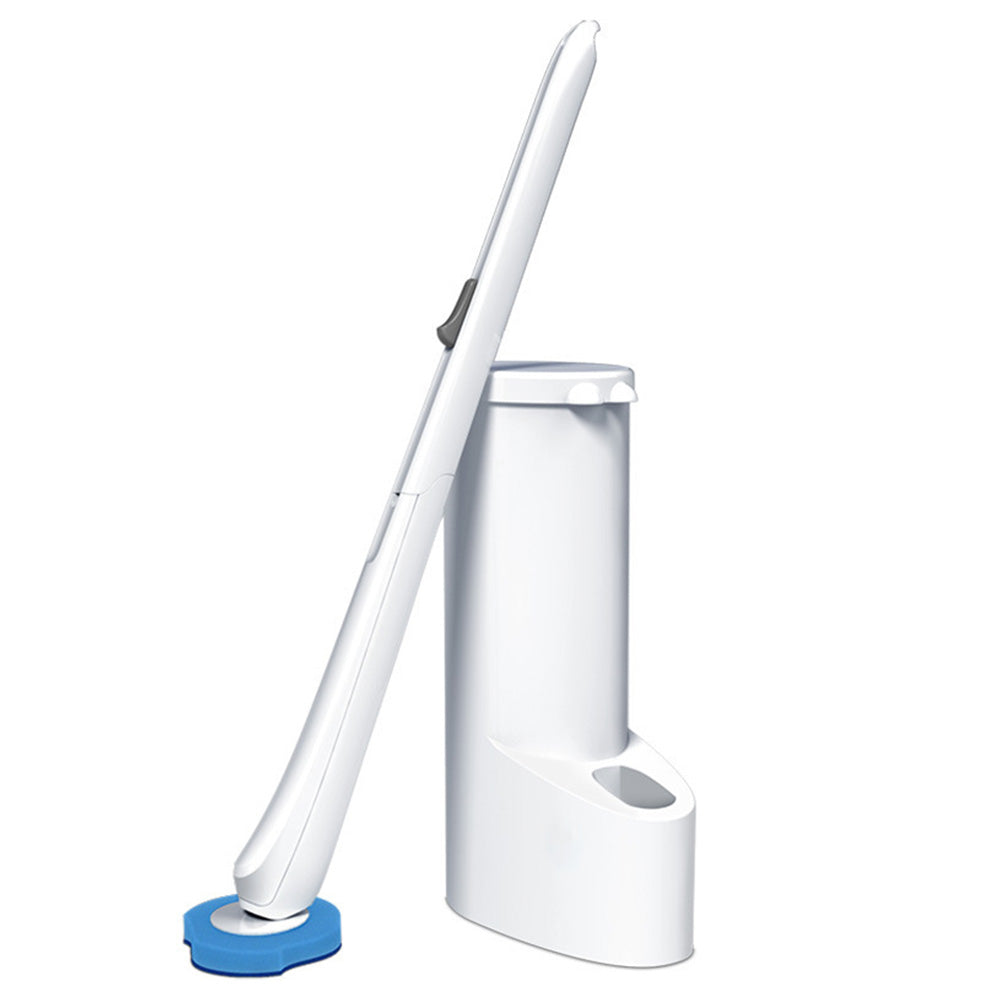 Disposable Toilet Brush Bathroom Bowl Cleaning Set with Replaceable Heads