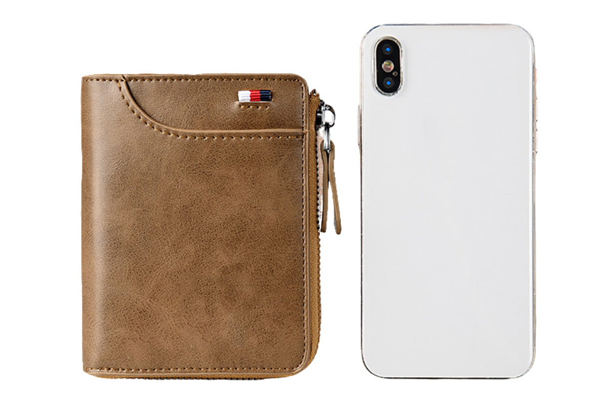 RFID Blocking PU Wallet Anti-theft Cash Credit Card Holder ID Purse