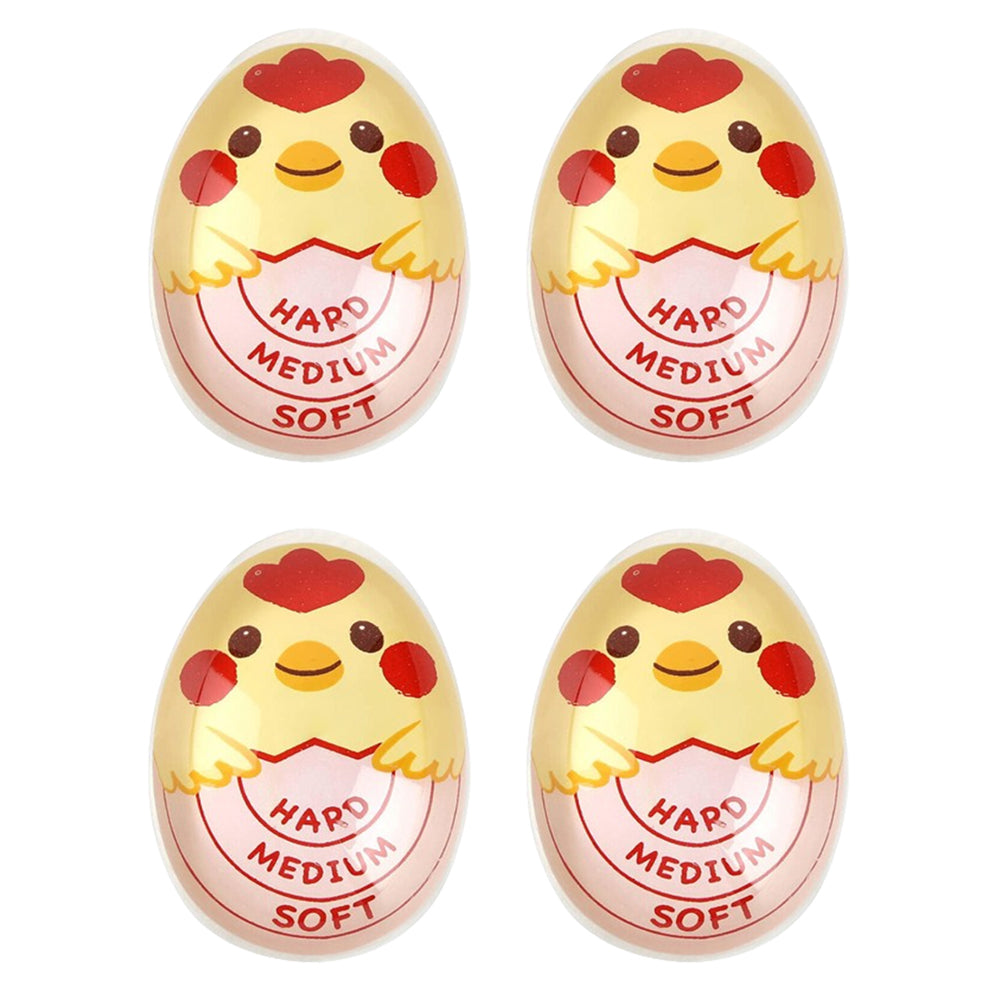 4Pcs Resin Boiled Egg Color Changing Temperature Timer