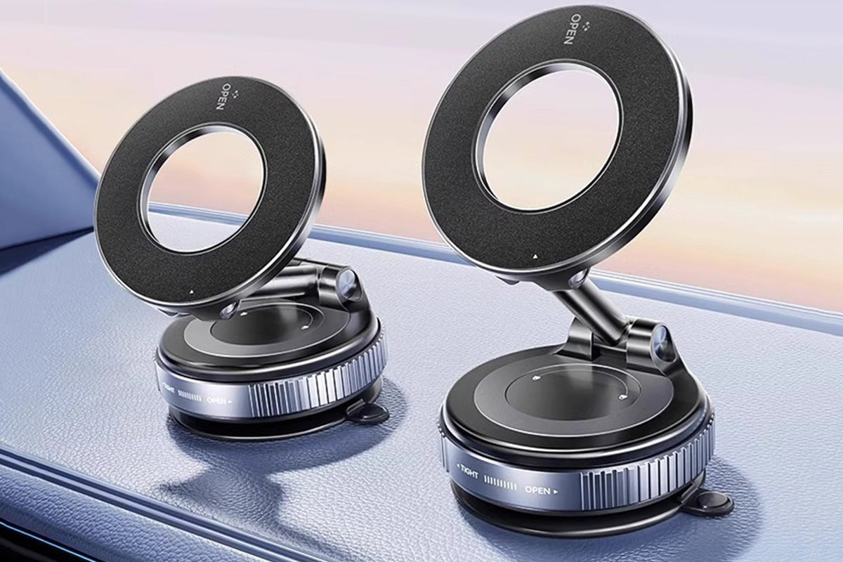 2 X Vacuum Suction Car Magnetic Phone Holder Stable Phone Holder