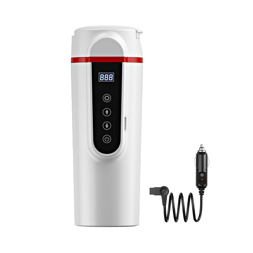 12V/24V Portable Water Boiler Heated Travel Mug Car Electric Kettle