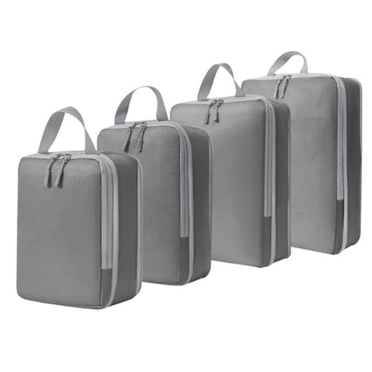4Pcs Travel Storage Compression Luggage Bags Packing Cube Organizer