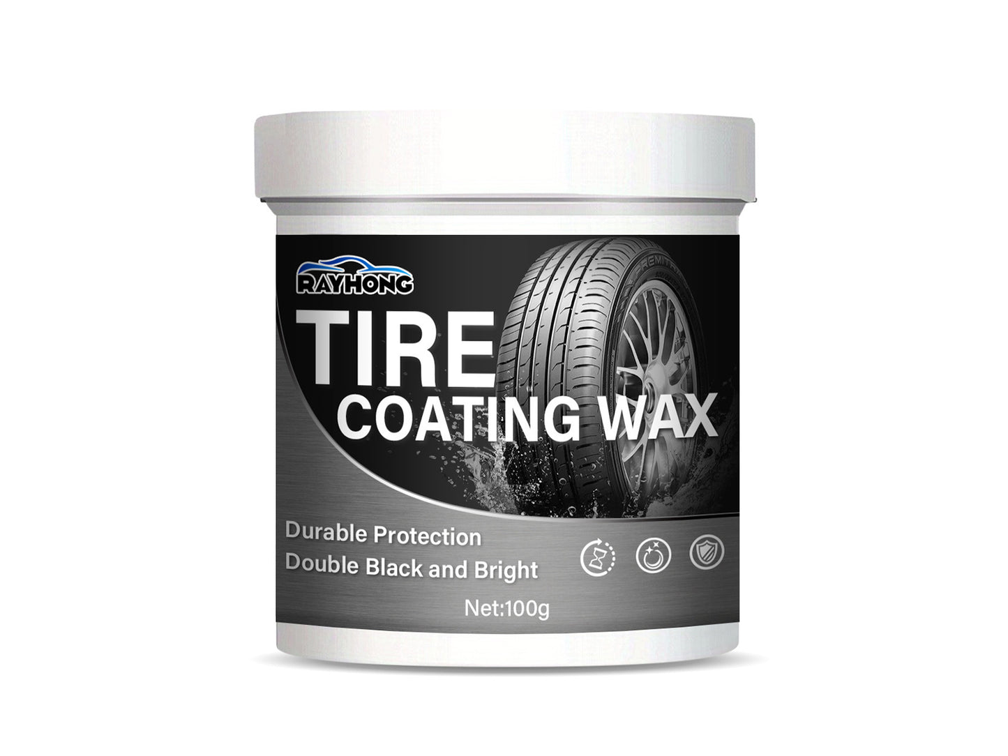 100g Tire Cleaner Paste Coating Paste Car Tire Wax for Rubber Car Tyre