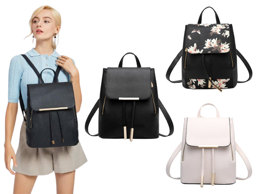 Womens PU Leather Fashion Backpacks