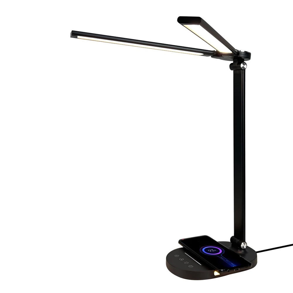 Double Head LED Eye-Caring Foldable Touch Control Desk Light